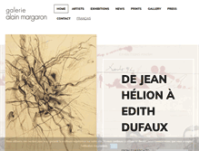 Tablet Screenshot of galerieamargaron.com